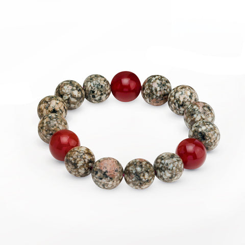 Maifan Stone Red Agate Bracelet|麥飯紅瑪瑙手錬