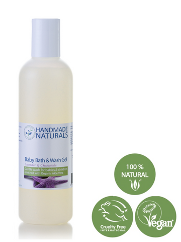Handmade Naturals - *Lavender & Chamomile* BABY WASH & BATH GEL 250ml| Handmade Naturals寶寶天然溫和沐浴露 – 薰衣草洋甘菊 250ml