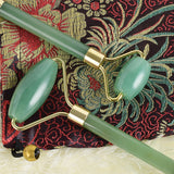 Empress Serpentine Jade Facial Roller|慈禧太后美容天然岫玉美容杖