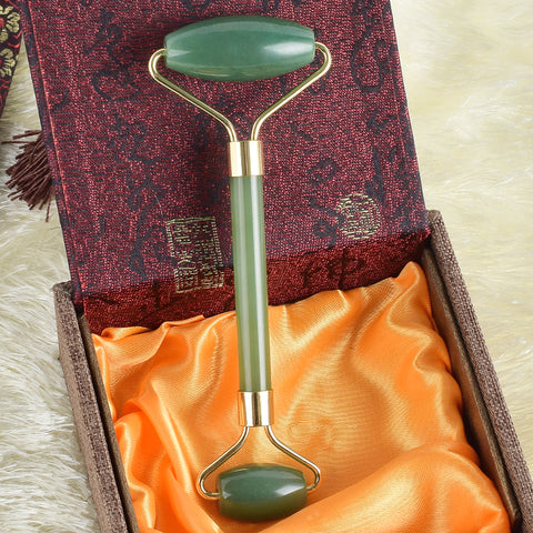 Empress Serpentine Jade Facial Roller|慈禧太后美容天然岫玉美容杖