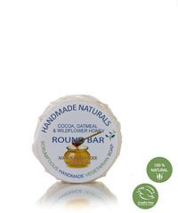 Handmade Naturals - Almond, Coconut & Jojoba ROUND BAR with Chamomile & Lemongrass – Handmade Soap 100g | Handmade Naturals 可可•蜂蜜•燕麥手工香皂 (含麥蘆卡•薰衣草•天竺葵) 100g